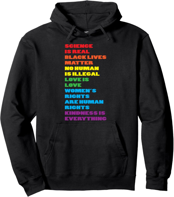 Black lives matter No human is illegal Women rights CSD Homo Pullover Hoodie