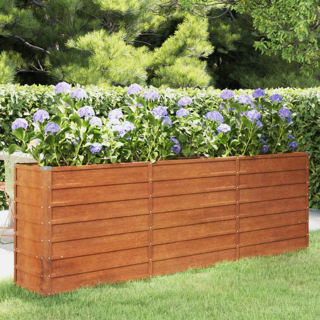 SKM Hochbeet Rostig 240x40x77 cm Cortenstahl, Weight: 16.58 kg, 151955