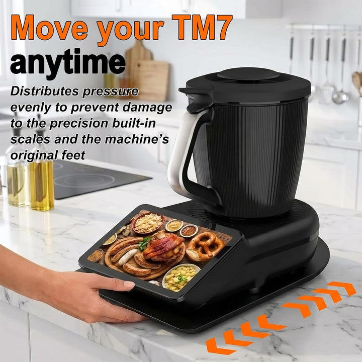 Gleitbrett für Thermomix TM7, Massivbambus Gleitbrett für Vorwerk Thermomix TM7 Zubehör, Brett für T