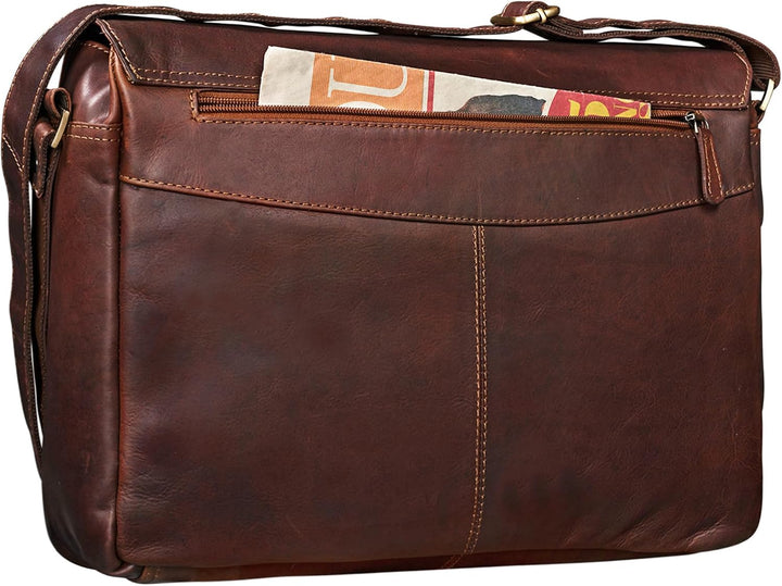 STILORD "Como Vintage Umhängetasche Herren Leder Messenger Bag Business Laptoptasche 15,6 Zoll Herre