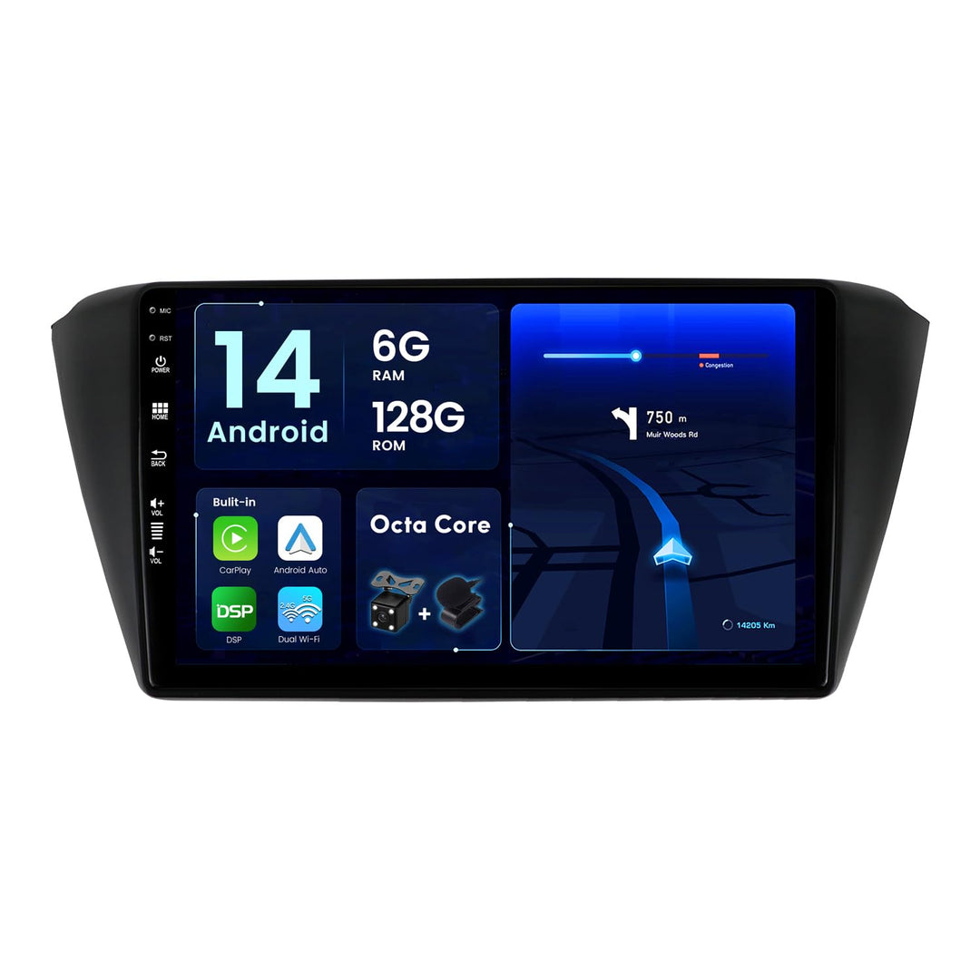 JOYX - [6G+128G] - Android 12 IPS Autoradio Passt für VW Skoda Fabia (2015-2019) - Kabellos CarPlay/