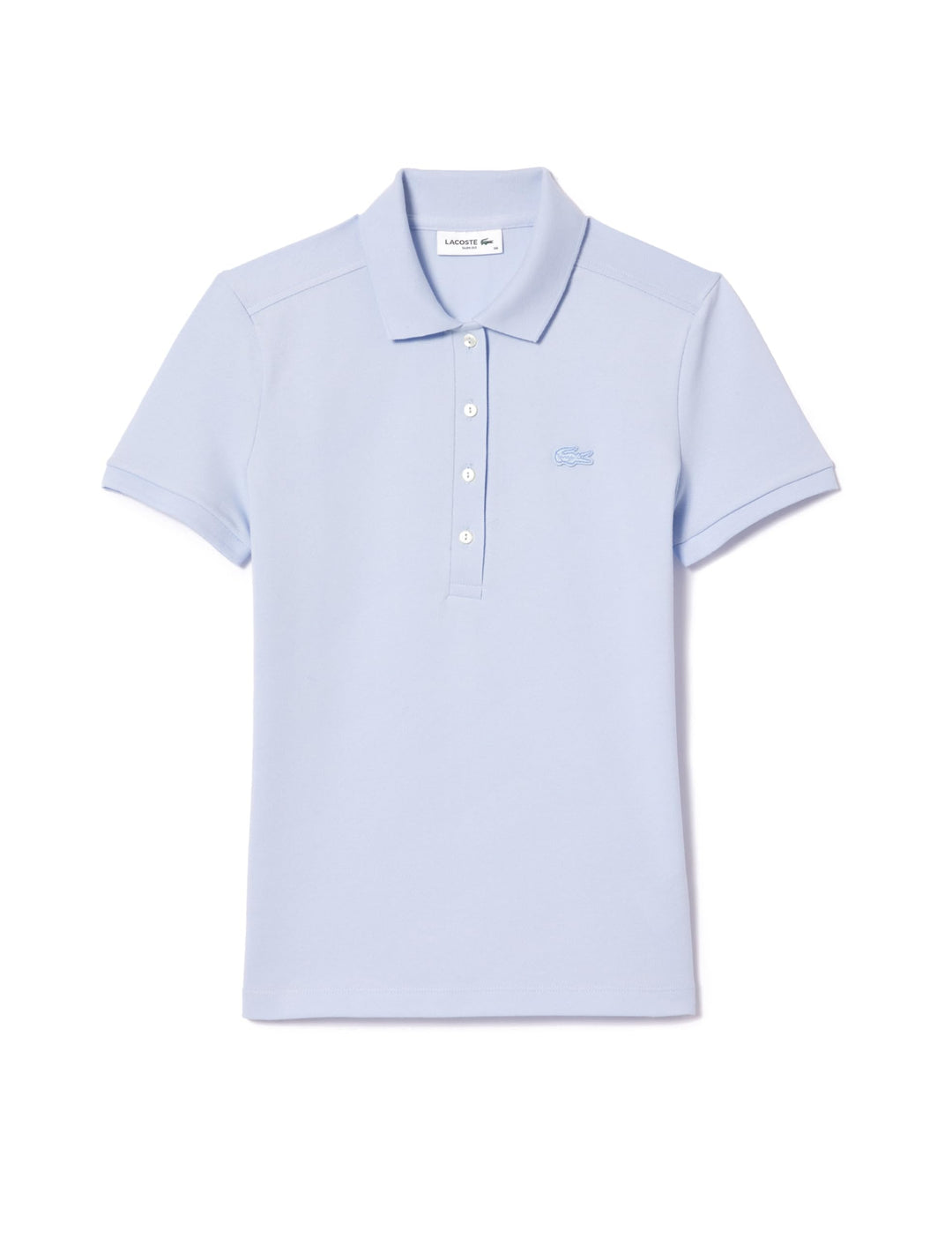 Lacoste Damen Polo-Shirt Kurzarm PF5462, Frauen Polo-Hemd,4 Knopf,Slim Fit 34 Blau (Phoenix J2g), 34