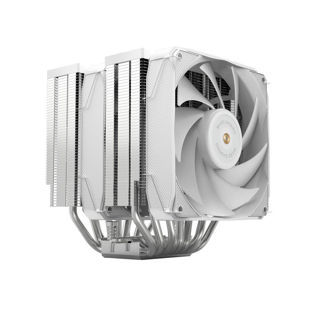 Mars Gaming MCPU-XU9, CPU-Kühler Doppelturm, TDP 400W, 2x Hybridflügel-Lüfter und Hyperbalanciertes