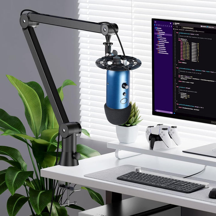 Blue Yeti Mikrofon Arm mit Popschutz - Yeti X Mikrofonarm, Versteckte Kabel, Blue Yeti Boom Arm und
