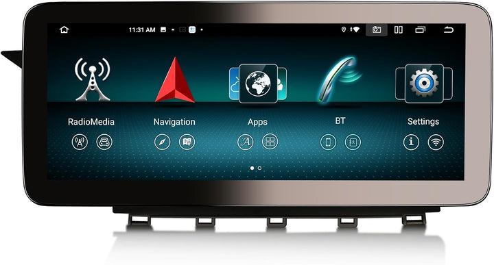 Erisin 12.3 Zoll 8GB+128GB Android 12 Autoradio mit GPS Navigation für Mercedes-Benz GLK-Klasse X204