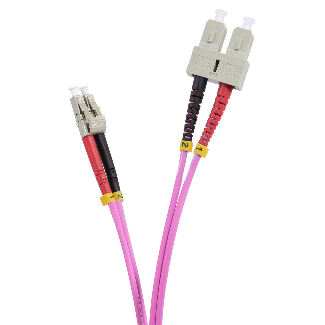 TPFNet 50m LWL Kabel SC/LC OM4 Duplex Multimode 50/125µm 10 Gigabit/s 50,00m SC Duplex St. an LC Dup