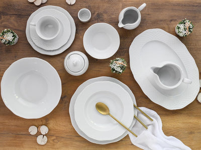 CreaTable, 16072, Serie Arianne,Kombiservice 61 tlg, 59 x 40 x 32 cm