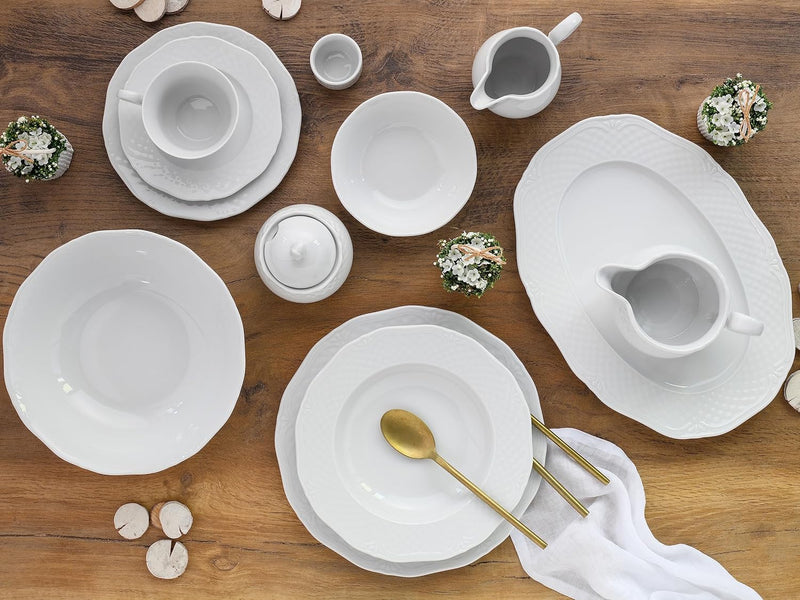 CreaTable, 16072, Serie Arianne,Kombiservice 61 tlg, 59 x 40 x 32 cm