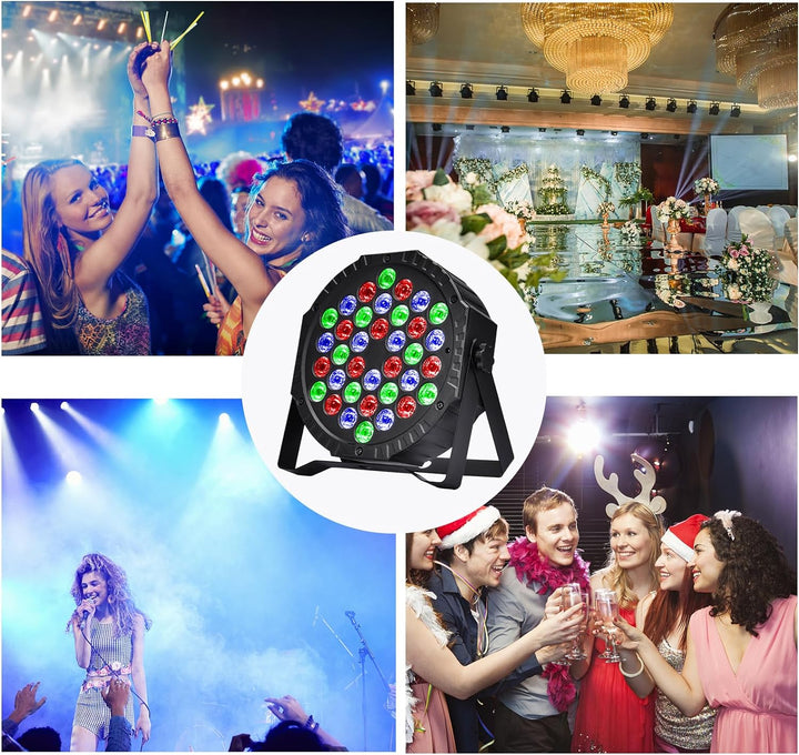 LED Par Strahler 36 LED Bühnenlicht Discolicht Partylicht DJ Licht RGB DMX512 mit Fernbedienung Bühn