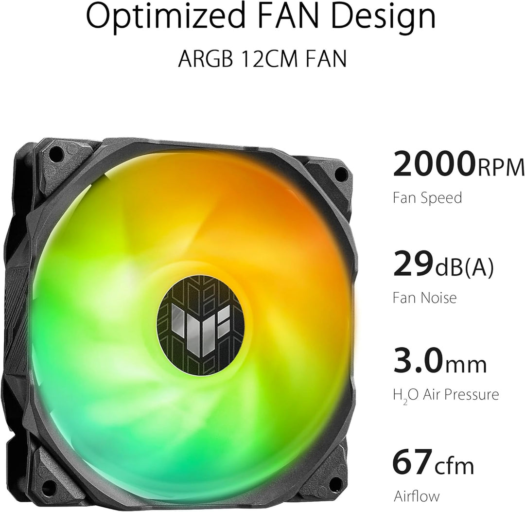 ASUS TUF Gaming LC II 360 ARGB All-in-One-Flüssig-CPU-Kühler (Aura Sync Beleuchtung, 3x TUF Gaming 1