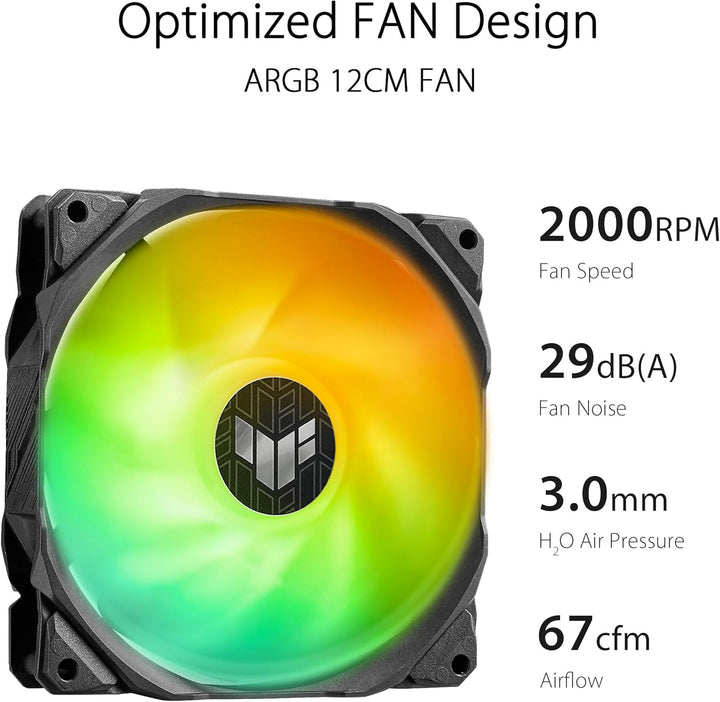 ASUS TUF Gaming LC II 360 ARGB All-in-One-Flüssig-CPU-Kühler (Aura Sync Beleuchtung, 3x TUF Gaming 1