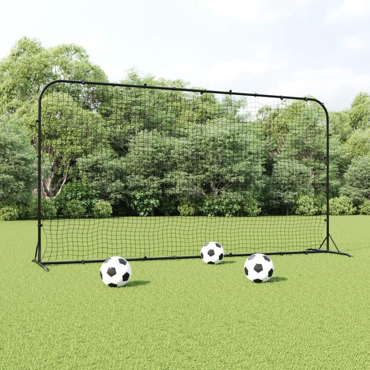 vidaXL Fussball Rebounder, Rebounder Netz mit Stahlrahmen, Fussball Prallwand für Fussball Training,