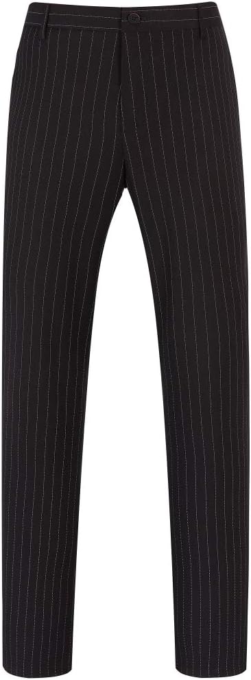 YOUTHUP Anzug Herren Slim Fit 3 Teilig Vertikale Streifen Anzüge Business Herrenanzug Sakko Weste Ho