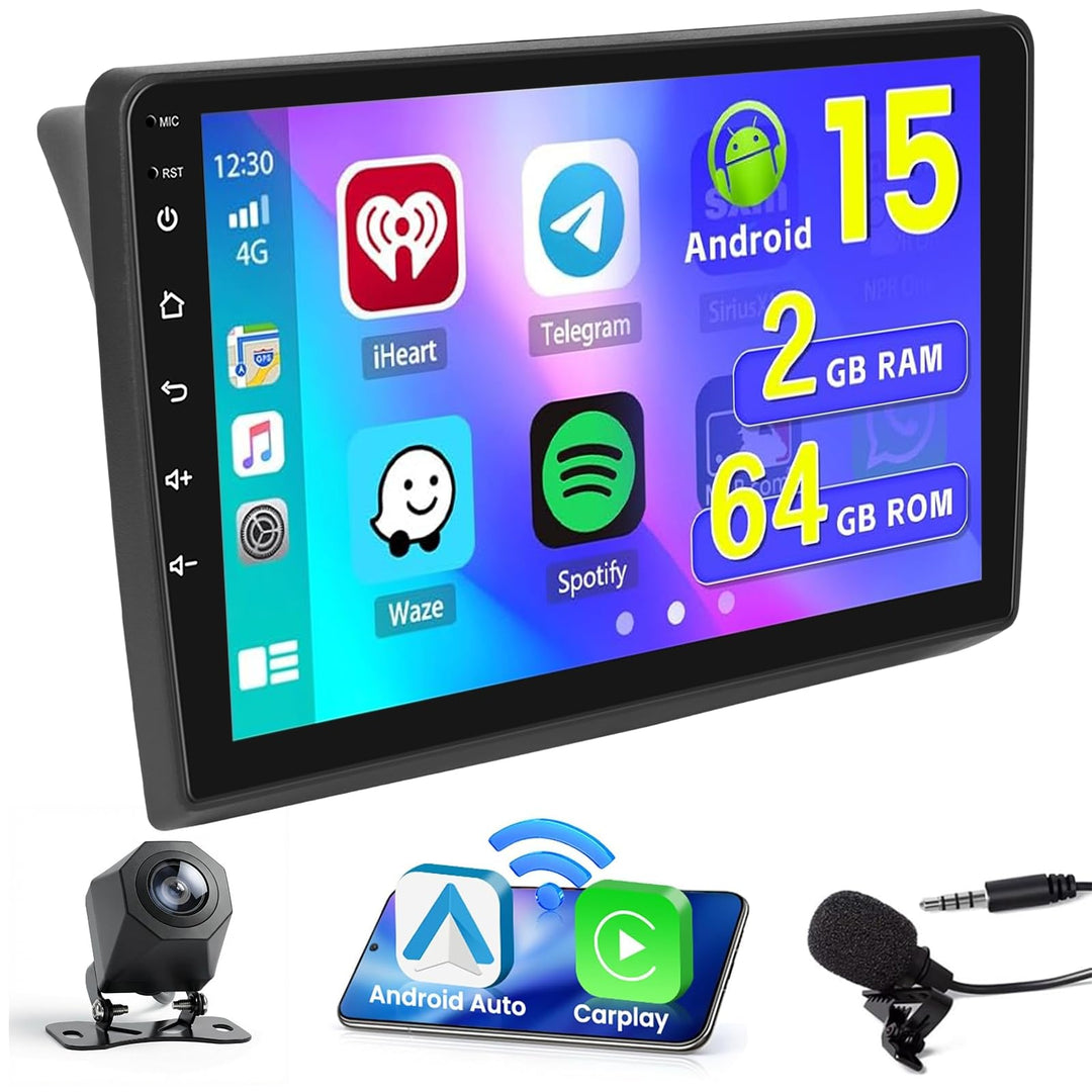 Hikity 2+64GB Android 15 Autoradio für Opel Vivaro 2006–2010/Trafic 2001–2010/Nissan Primastar 2006–
