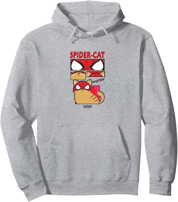 Marvel Spider-Man: Miles Morales Spider-Cat Comic Panels Pullover Hoodie