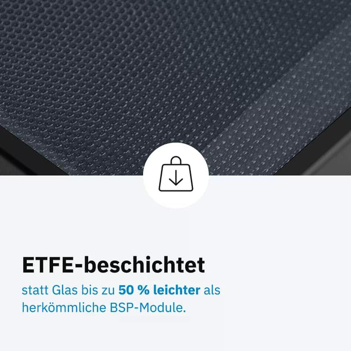 ECTIVE Solarpanel BSP 190 Black Lightweight – Ultraleichtes 190W 5,27A 60 Zellen 12V/24V Solarmodul