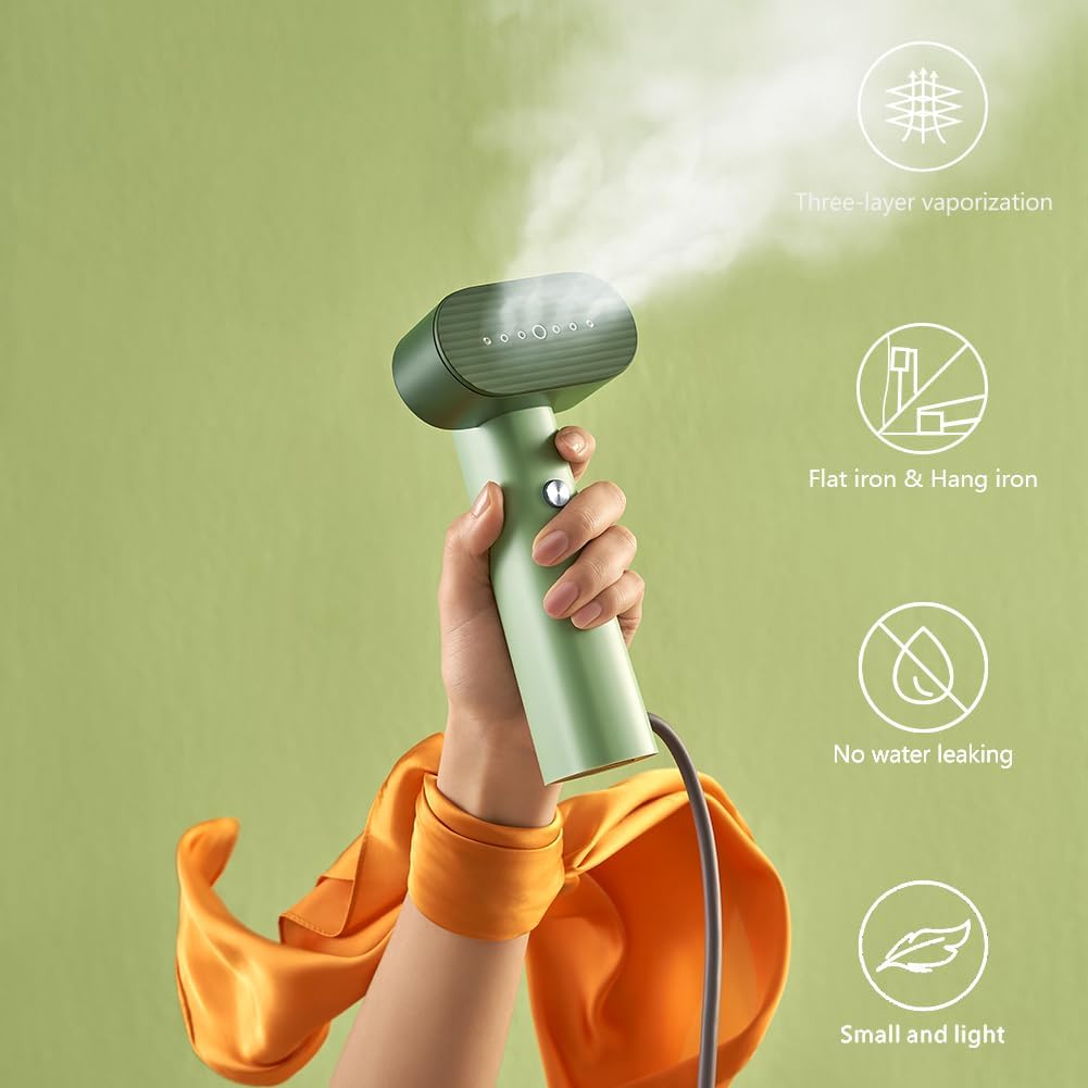 Nexdoo G6 Tragbarer 2-in-1-Dampfglätter für Kleidung und Kleidung, nur 0,7 kg leicht, 10 Minuten kon