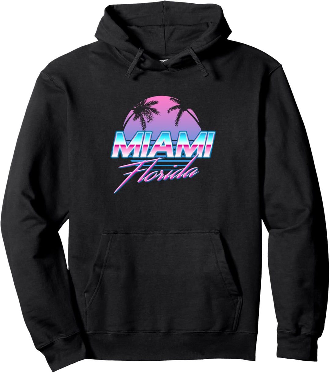 Miami Florida Vintage Pullover Hoodie