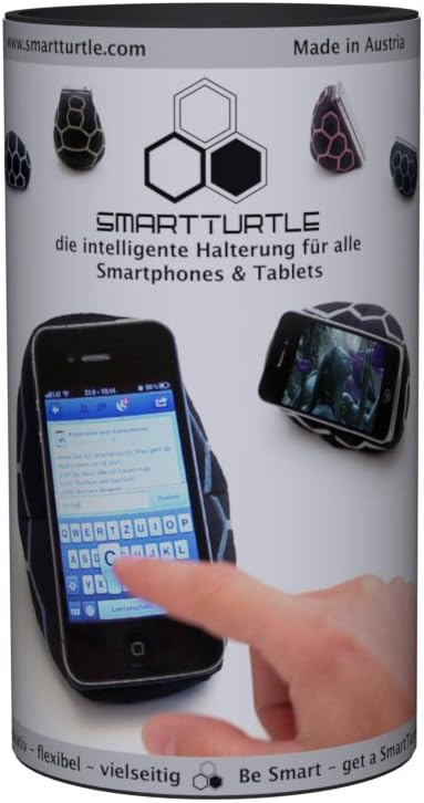 SmartTurtle® Handy/Tablet Kissen Made in Austria, Silber iPhone iPad Halterung, für Bett, Sofa, Tisc