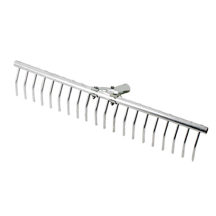 Rekord Rasenrechen (Aluminium) 20 Zinken- Breite: 61,5 cm - ohne Stiel, Laubrechen, Bügelrechen, Rec