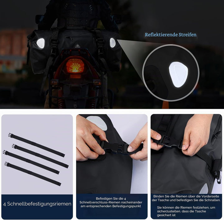 Wasserdichter Rucksack Dry Bag | wasserdichte Reisetasche Rucksack | Roll Top Seesack Wasserdicht fü