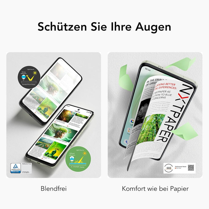 TCL 60 SE NXTPAPER 5G Smartphone, Mobiltelefon ohne Vertrag, 6,7" 120 Hz NXTPAPER-Display, Max Ink M