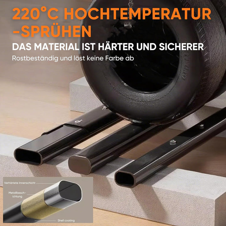 Verstellbare Klimmzugstange mit Rückenstütze &amp; 6-fach Höhenverstellung (175-240 cm) – 160 kg Belastb