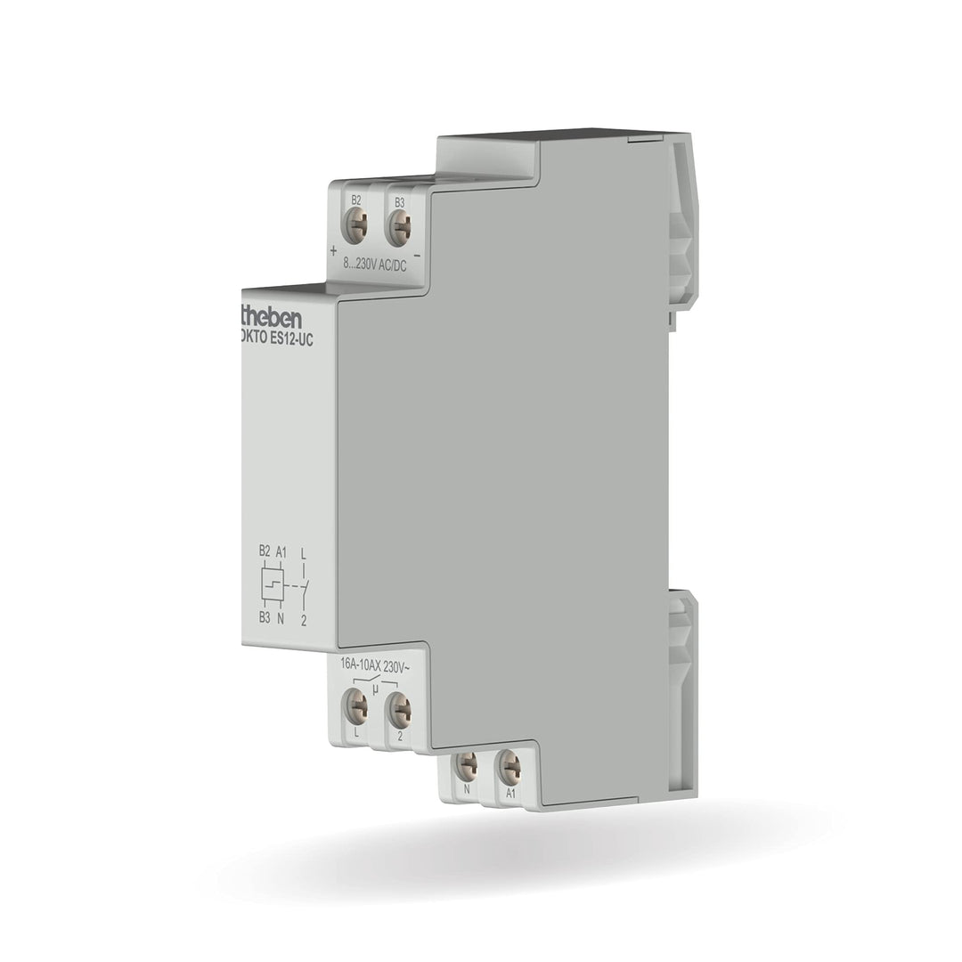 Theben 3120131 Okto ES12-UC Elektronischer Stromstossschalter I 1 Schliesser I Potenzialfreier Multi