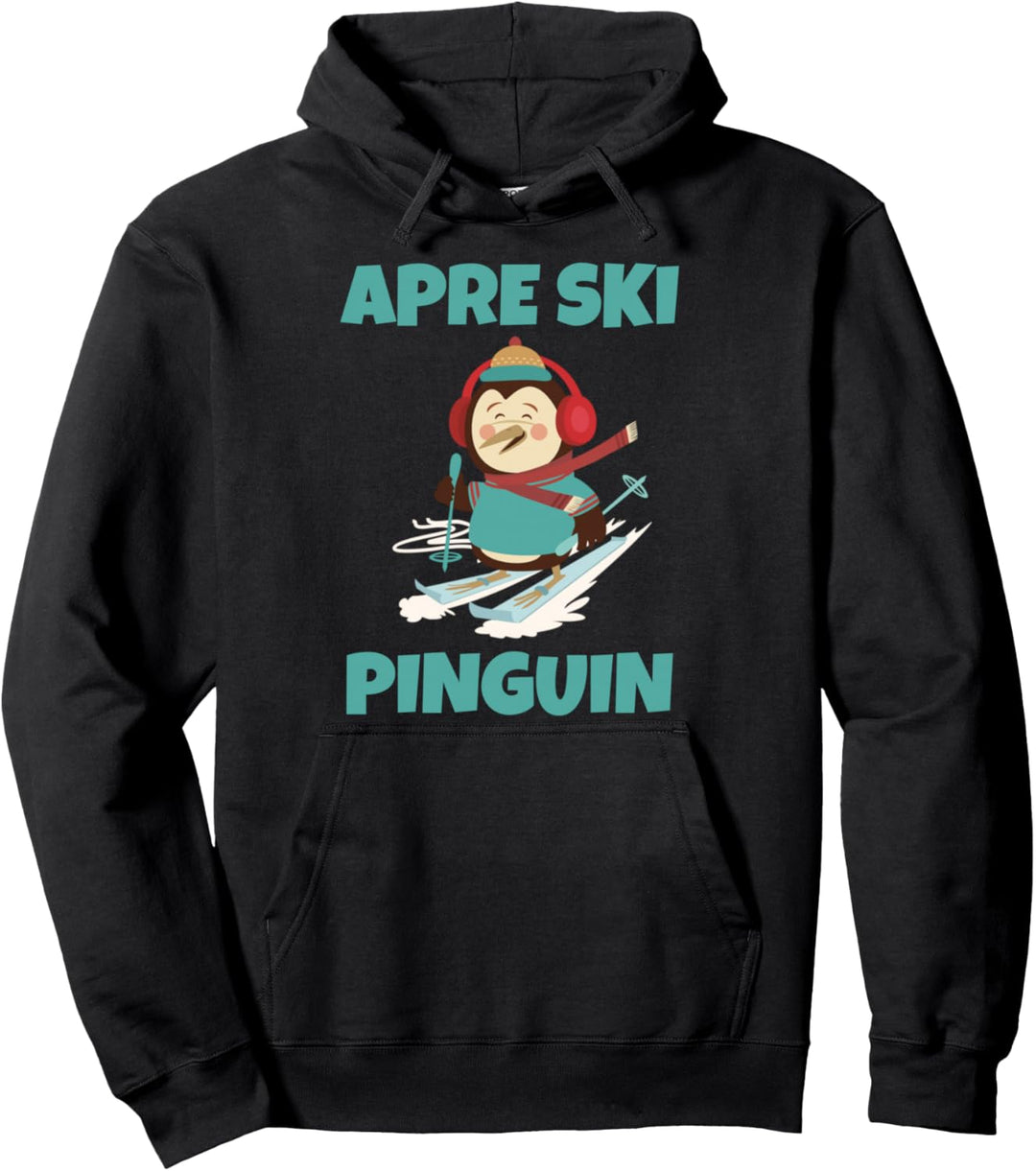 Apres Ski Pinguin Snowboard Wintersport Berge Geschenk Pullover Hoodie