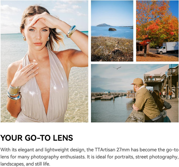 TTARTISAN AF 27mm F/2.8 E APS-C Fester Fokus Linse für Sony E-Bajonett A6000 A6100 A6300 A6500 ZV-E1