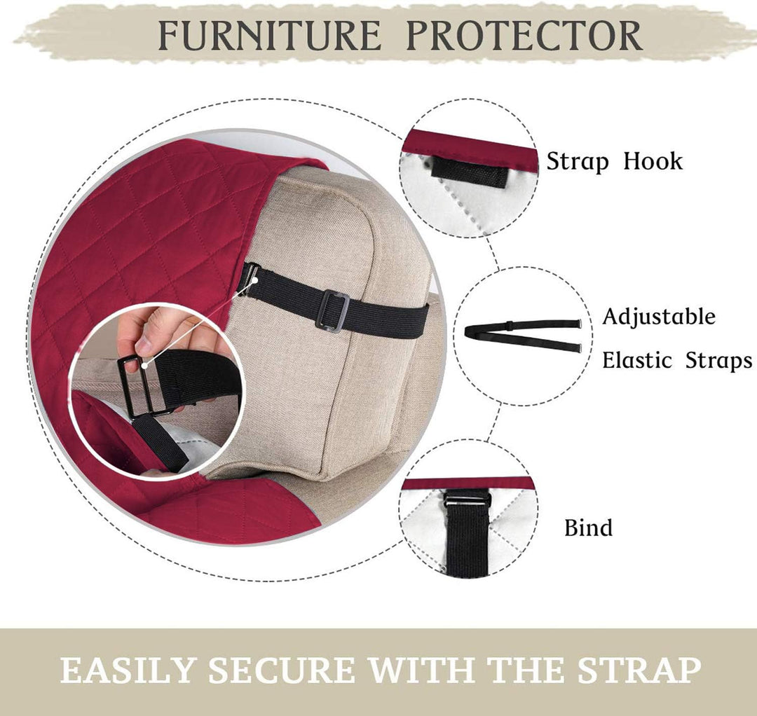 PETCUTE Sofabezug Sofaüberwurf Anti-Rutsch Sofa schonbezug wasserdichtes Sofabezüge Quilted Sofabezü