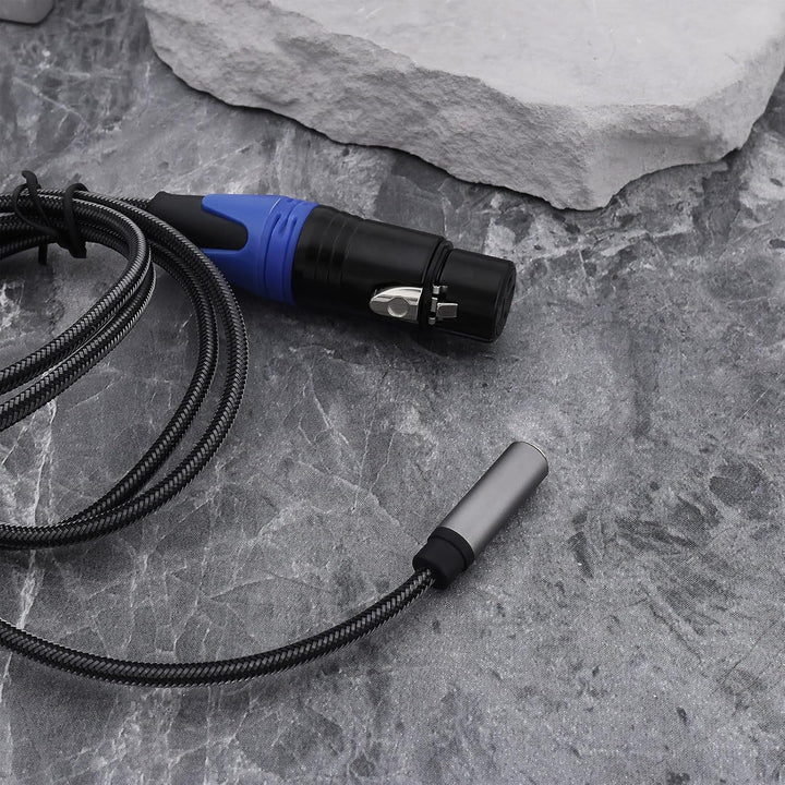 OTOTEC USB C auf XLR Buchse + 3,5 mm (1/8) Buchse, Stereo-Out-Adapter, Audiokabel für Smartphone, Ta