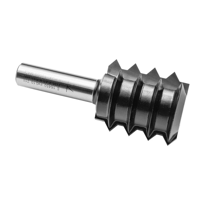 ENT 16450 Verleimfräser ''V'' Verzahnung HW, Schaft (S) 12 mm, Durchmesser (D) 35 mm, NL 40 mm, T 4