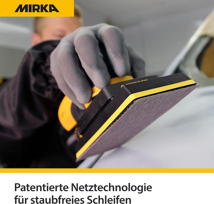 Mirka Abranet® Netz-Schleifrolle (93 mm x 10 m), Profi-Schleifgitter mit P180 Körnung und Klett, für