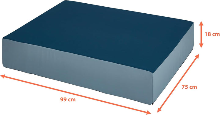 Jump Hüpfpolster 99 x 75 x 18 cm - blau oder rosa - Hüpfmatratze für Kinder ab 3 Jahre bis 40 kg - S