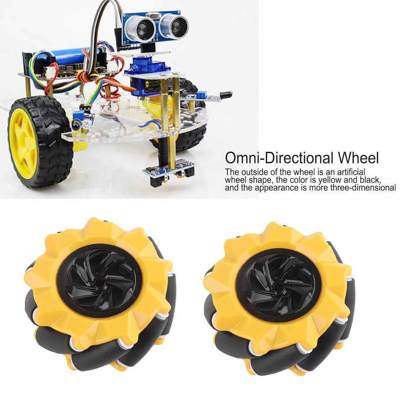 YWBL-WH Mecanum Wheel, Omni-Directional Wheel, Smart Robot Autoteile DIY Spielzeugkomponenten für Ba
