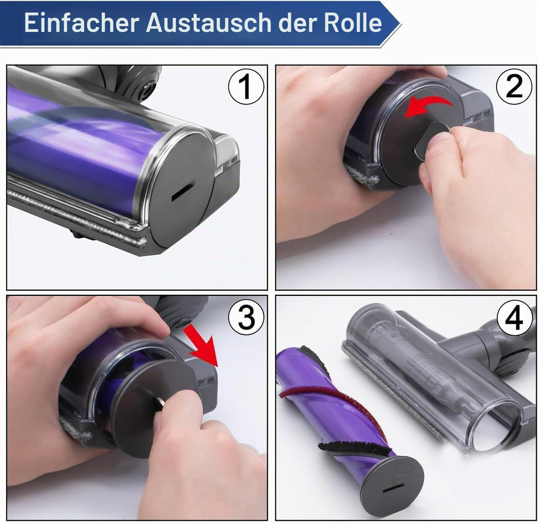 Bürste kompatibel für Dyson V7 V8 V10 V11 V15 Staubsauger Animal Absolute Modelle, Zubehör für Ersat