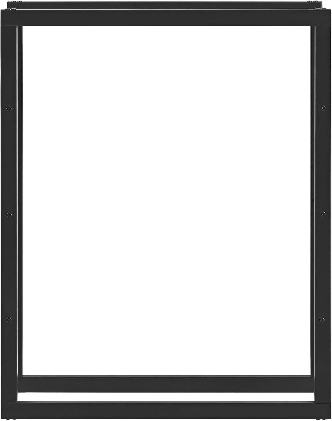 [en.casa] Kaminholzregal 80x100x25cm Brennholzregal Feuerholzregal Holzhalter Schwarz 80 x 100 x 25