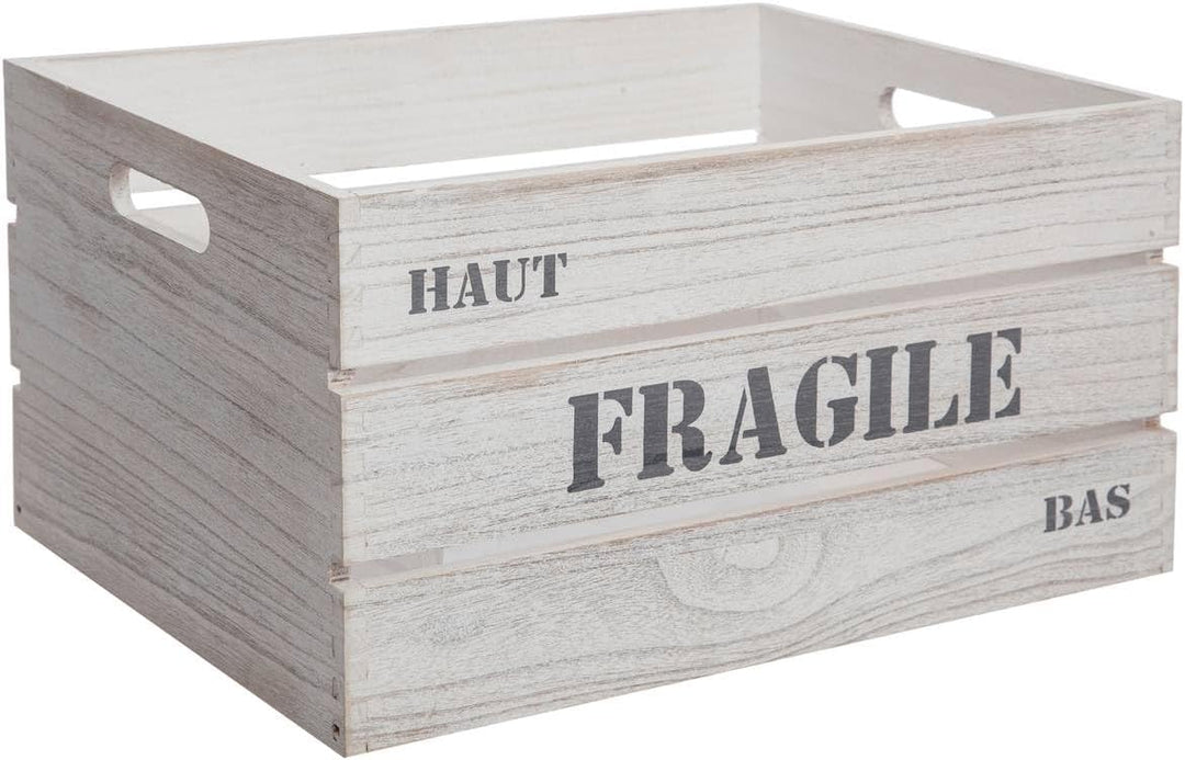 Set aus 6 Steigen "Jour" - grau - Weiss - Atmosphera créateur d'intérieur