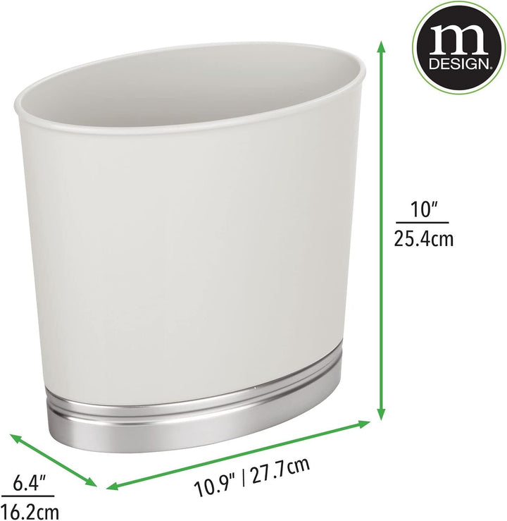 mDesign kleiner Mülleimer ohne Deckel – kompakter Abfallsammler (28cmx16,5cmx25,5cm) für Bad, Büro u