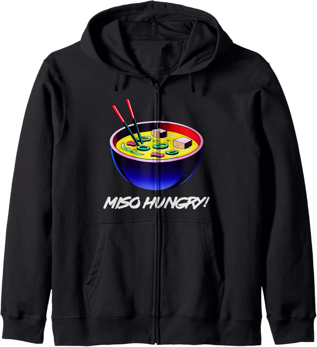 Miso Hungry Misoshiru Dashi Sojabohnenpaste Tofustücke Kapuzenjacke