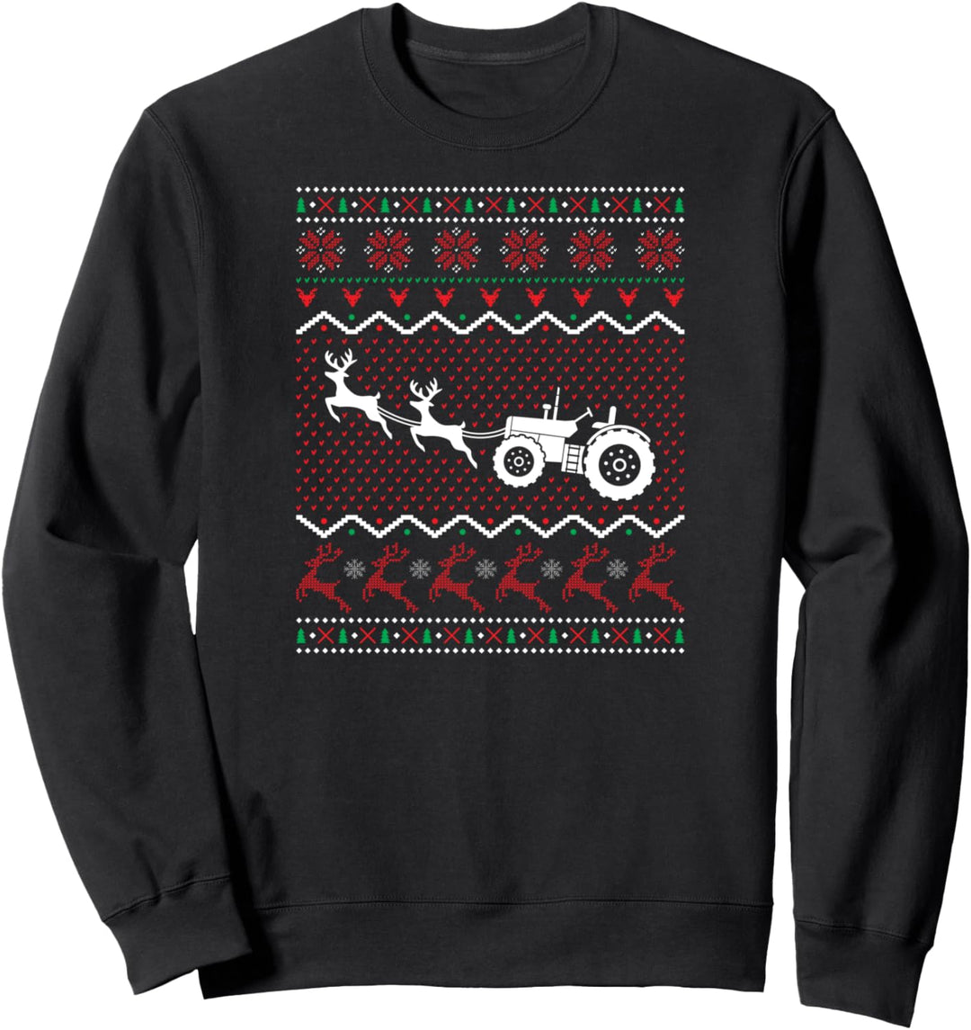 Weihnachten Ugly Christmas Geschenk Landwirt Traktor Sweatshirt