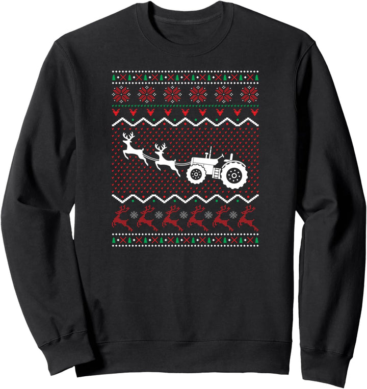 Weihnachten Ugly Christmas Geschenk Landwirt Traktor Sweatshirt