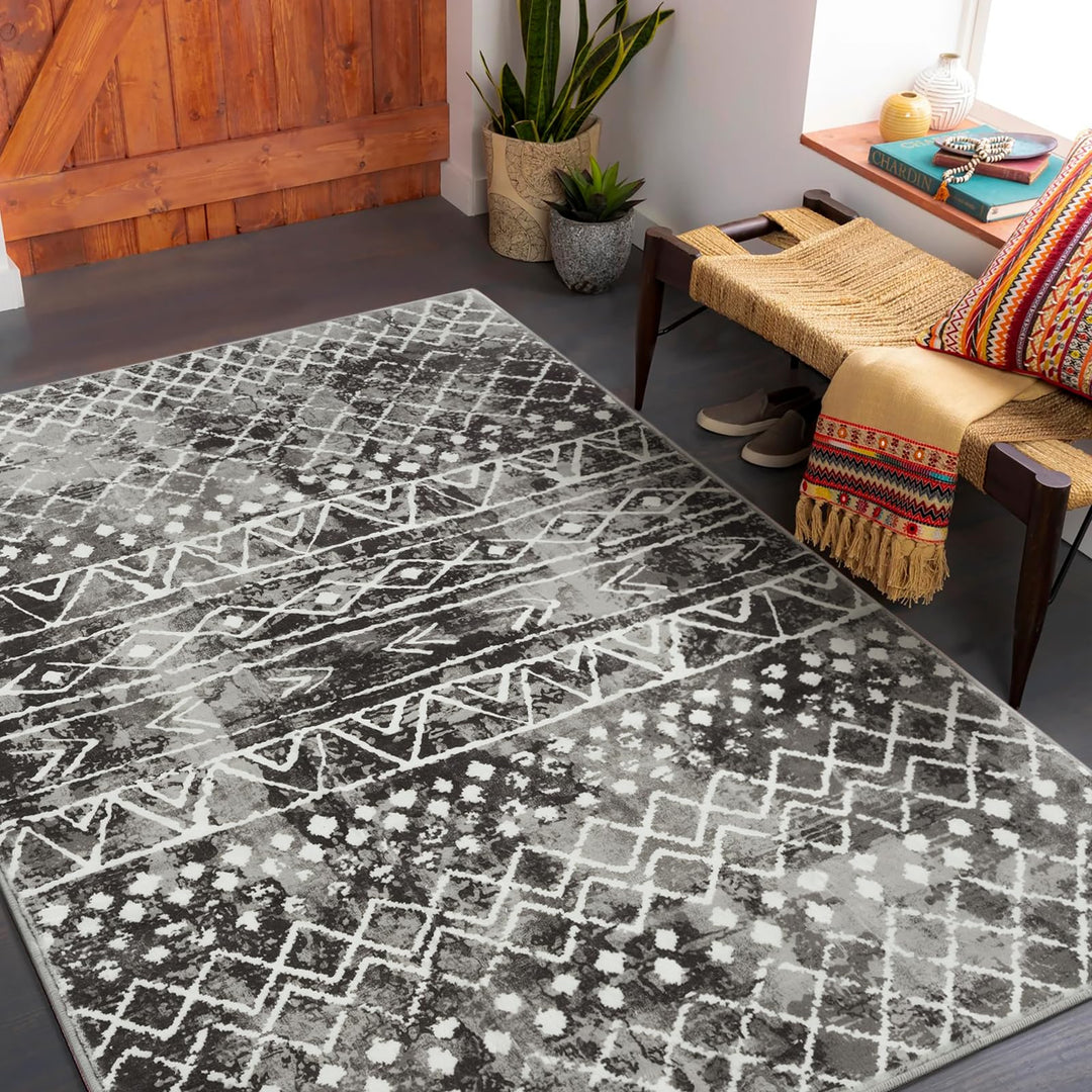 Carvapet Läufer Teppich 90x150cm rutschfest Lang Küchenteppich Waschbar Teppichläufer Weiche Mikrofa