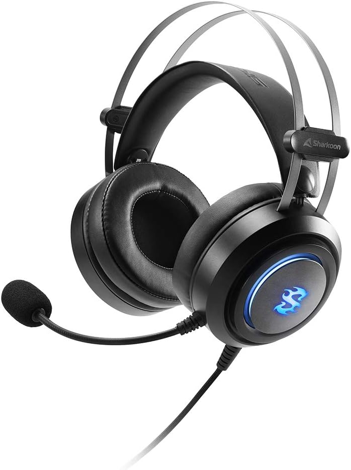 Sharkoon Skiller SGH30 Gaming Headset & CSL-Computer - XXL Speed Gaming Mauspad Titanwolf Schwarz 90