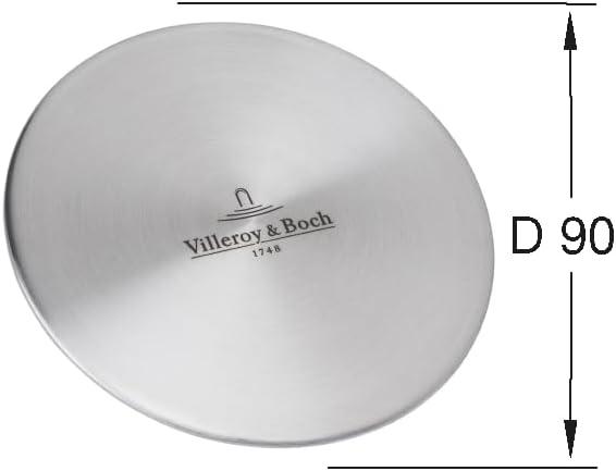 Villeroy & Boch Cap Ventilabdeckung Küchenzubehör, Lochabdeckung aus Edelstahl für Küchenspüle, Abde