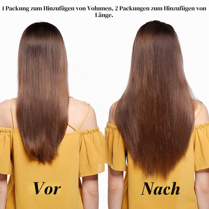 SEGO Haarverlängerungen Clip in Extensions DICKER 7A 100% Echtes menschliches Haar 1 Teilig 5 Clips