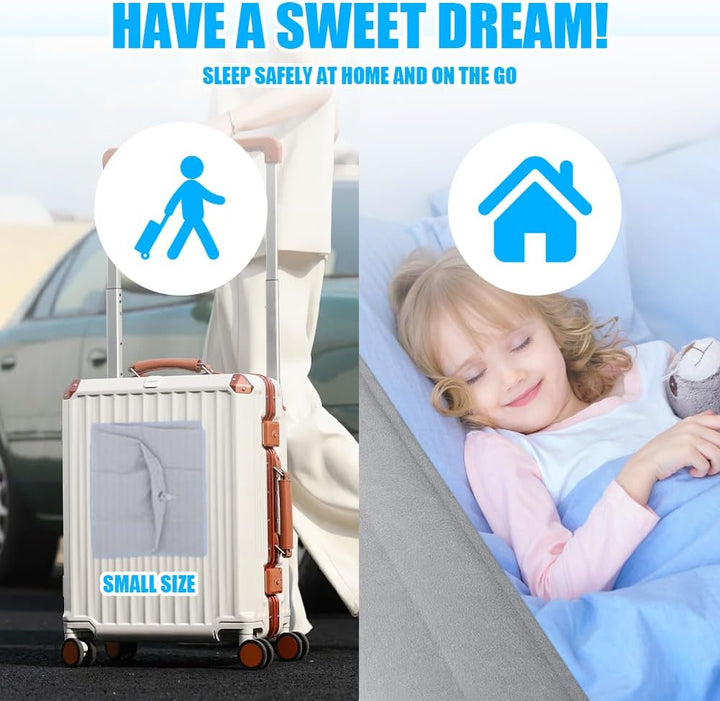 Aufblasbarer Rausfallschutz Bett Reise, Bettgitter Bettkantenschutz für Kinderbett, mit Handpumpe, S