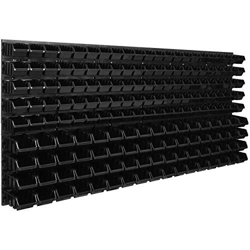 botle Lagersystem Wandregal 1734 x 780 mm | 178 stck. Box | Stapelboxen Schüttenregal Sichtlagerkäst