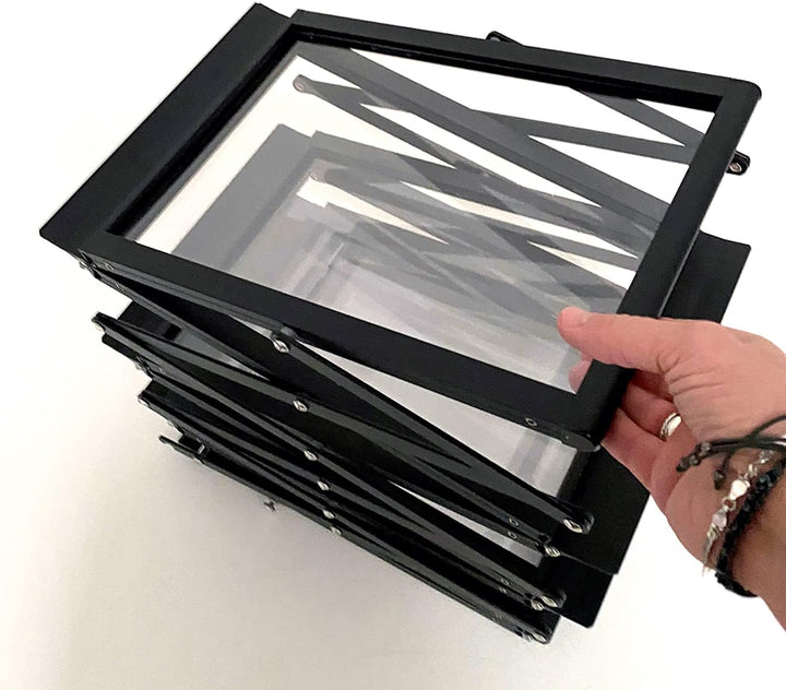 DisplayLager - Prospektständer, Faltbar Inkl. Tragekoffer aus Alu. Bodenprospektständer Hochformat F